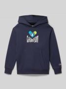 CHAMPION Hoodie mit Label-Print in Marine, Größe 164