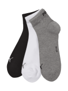 PUMA Sneakersocken mit Logo im 3er-Pack in Weiss, Größe 39/42
