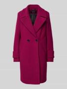 Milo Coats Mantel mit Reverskragen Modell 'Caro' in Fuchsia, Größe 38