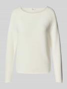 s.Oliver RED LABEL Regular Fit Strickpullover aus Baumwoll-Mix mit Rag...