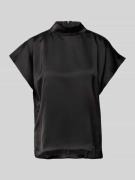 HUGO Slim Fit Blusenshirt mit Stehkragen Modell 'Caneli' in Black, Grö...