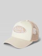 Von Dutch Trucker Cap mit Label-Stitching Modell 'BOSTON' in Beige, Gr...