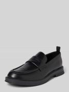 HUGO Penny-Loafer aus Leder mit Zugschlaufe Modell 'Lenner' in Black, ...