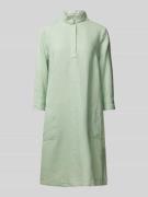 Christian Berg Woman Knielanges Leinenkleid mit Stehkragen in Lind, Gr...