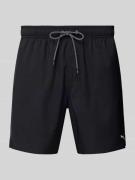 PUMA Regular Fit Badehose mit Reißverschlusstasche in Black, Größe S