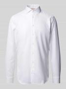 Jake*s Slim Fit Business-Hemd mit Haifischkragen in Weiss, Größe 39/40