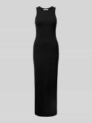 Tommy Hilfiger Slim Fit Maxikleid ohne Ärmel in Black, Größe L
