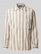 Marc O'Polo Loose Fit Overshirt aus stabilem Baumwoll-Mix in Beige, Gr...