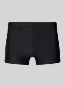 Schiesser Slim Fit Badeshorts mit Reißverschlusstasche in Black, Größe...