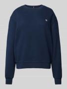 Tommy Hilfiger Sweatshirt mit Logo-Stitching in Marine, Größe L