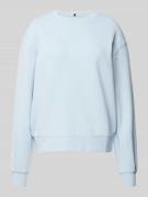 Tommy Hilfiger Sweatshirt mit Logo-Stitching in Hellblau, Größe XL