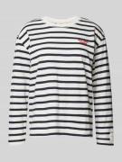 Pepe Jeans Longsleeve mit Label-Stitching Modell 'RIO' in Marine, Größ...