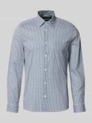 Marc O'Polo Shaped Fit Freizeithemd mit feinem Allover-Print in Royal,...