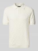 MCNEAL Slim Fit Poloshirt aus reiner Baumwolle in Sand, Größe XL