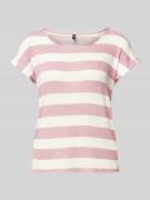 Vero Moda Relaxed Fit T-Shirt aus Viskose-Mix Modell 'WIDE STRIPE' in ...