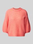 MSCH Copenhagen Strickpullover mit 1/2-Arm Modell 'Hila Hope' in Koral...