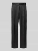 HUGO Straight Leg Anzughose mit Bundfalten Modell 'Fedix' in Black, Gr...