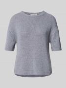 Marc O'Polo Loose Fit Strickpullover mit kurzem Arm in Rauchblau, Größ...