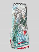 Marc Cain Maxirock mit Plisseefalten in Mint, Größe 38