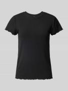 Pieces Slim Fit T-Shirt mit Viskose-Anteil Modell 'NICCA' in Black, Gr...