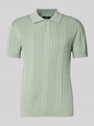 MCNEAL Regular Fit Poloshirt mit kurzer Knopfleiste in Lind, Größe L