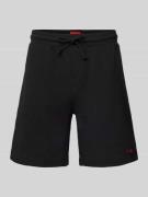 HUGO Sweatshorts mit elastischem Bund Modell 'Austin' in Black, Größe ...