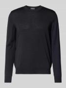 MAERZ Muenchen Regular Fit Strickpullover aus reiner Schurwolle in Bla...