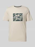 Jack & Jones T-Shirt aus reiner Baumwolle Modell 'COLTON' in Offwhite,...