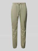 Tommy Jeans Tapered Fit Jogpants mit Tunnelzug Modell 'AUSTIN' in Oliv...
