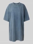 Review Knielanges T-Shirt Kleid mit Rundhalsausschnitt in Anthrazit, G...
