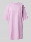Review Knielanges T-Shirt Kleid mit Rundhalsausschnitt in Rose, Größe ...