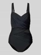 LASCANA PLUS SIZE Badeanzug in Wickel-Optik in Black, Größe 40B