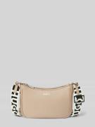 HUGO Handtasche mit Label-Print Modell 'Bel' in Sand, Größe 1