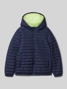 s.Oliver RED LABEL Regular Fit Steppjacke mit Kapuze in Marine, Größe ...