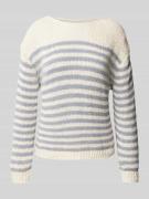 Marc O'Polo Comfort Fit Strickpullover aus Baumwoll-Mix in Rauchblau, ...