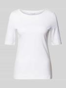 Christian Berg Woman T-Shirt mit U-Boot-Ausschnitt in Weiss, Größe 36