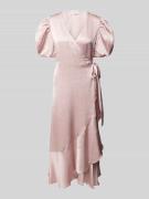 A-view Maxikleid mit Puffärmeln Modell 'Sinda' in Altrosa, Größe 36