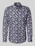 OLYMP Level Five Regular Fit Freizeithemd mit Kentkragen in Marine, Gr...