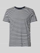 Marc O'Polo Regular Fit T-Shirt aus reiner Baumwolle mit Streifenmuste...