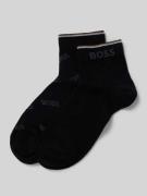 BOSS Socken mit Label-Print im 2er-Pack in Black, Größe 35-38