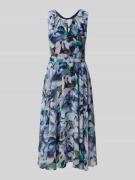 Vera Mont Cocktailkleid mit Rundhalsausschnitt in Blau, Größe 46