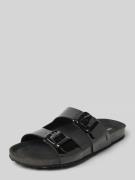 Geox Slides mit Dornschließen Modell 'BRIONIA' in BLACK, Größe 40