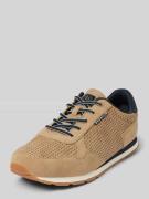 bugatti Sneaker mit Label-Applikation Modell 'Sacramento' in Taupe, Gr...