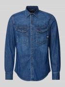 G-Star Raw Jeanshemd mit Kentkragen in Blau, Größe XS