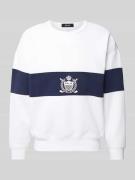 Polo Ralph Lauren Sweatshirt mit Label-Print in Weiss, Größe XL