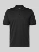 RAGMAN Regular Fit Poloshirt mit Brusttasche in Black, Größe 3XL