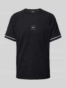 BOSS Green T-Shirt mit Label-Detail in Black, Größe M