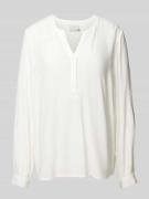Kaffe Loose Fit Bluse aus Viskose-Leinen-Mix Modell 'milia' in Weiss, ...