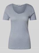 Marc O'Polo Shaped Fit T-Shirt aus reiner Baumwolle in Rauchblau, Größ...