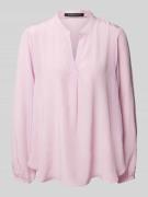 Luisa Cerano Relaxed Fit Bluse mit Tunikakragen in Hellrosa, Größe 34
